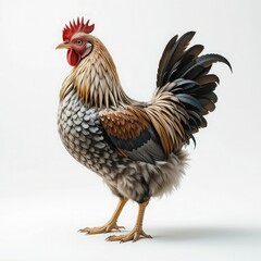 Fototapeta premium rooster isolated on white