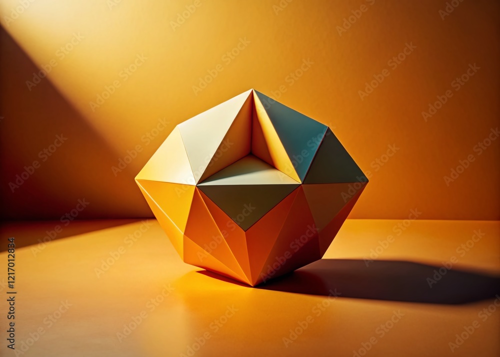 Poster minimalist parametric geometric shapes abstract background
