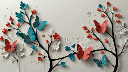 red and white flowers