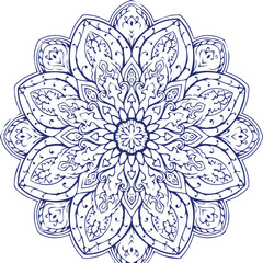 Beautiful flower art and mandala vector design