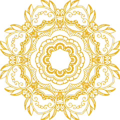 Beautiful flower art and mandala vector design