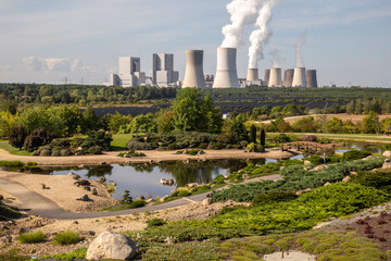 Braunkohle Kraftwerk Boxberg, Sachsen, Lausitz