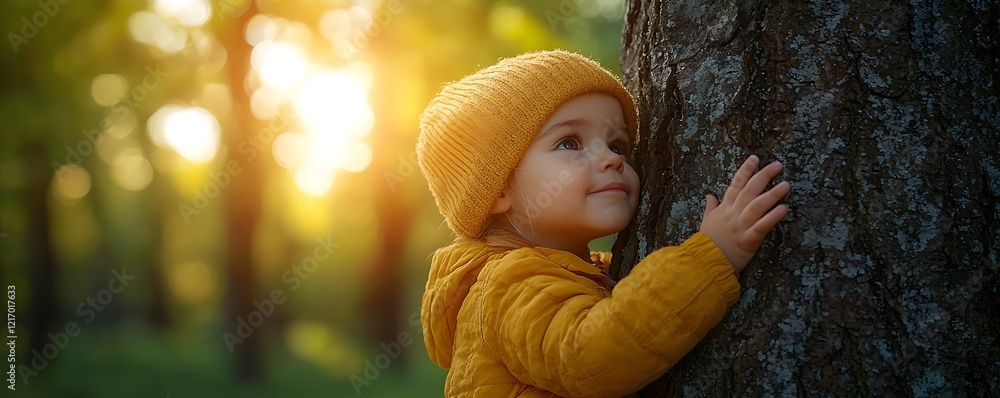 Poster child carving initials into tree trunk timeless tradition of memories and connection