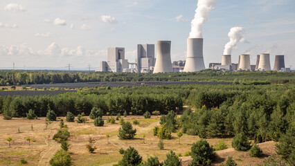 Braunkohle Kraftwerk Boxberg, Sachsen, Lausitz