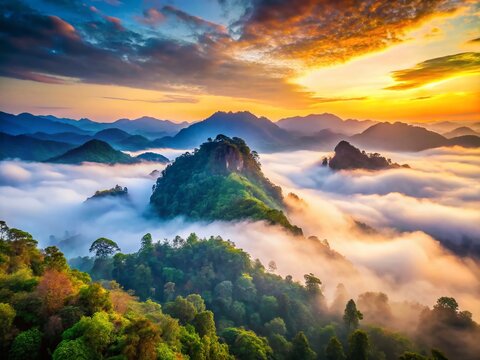 Misty Mountain Majesty: Khun Sathan National Park, Nan Province, Thailand