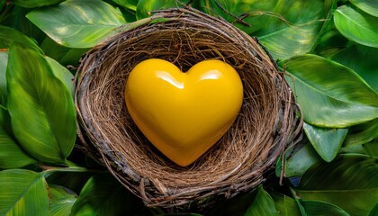 heart shaped nest