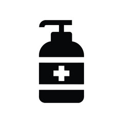 Fototapeta premium Hand sanitizer bottle icon medical hygiene health care,