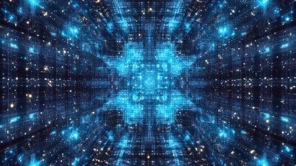 Naklejka premium Digital Universe: A Journey Through Cyberspace