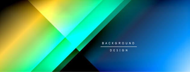 Dynamic shadow lines with gradient colors geometric background