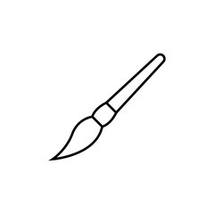 paint brush line icon
