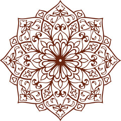 Beautiful flower art and mandala vector design
