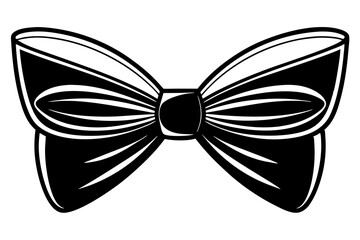 Naklejka premium glass bow silhouette
