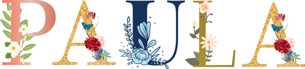 Choosing baby girl name concept