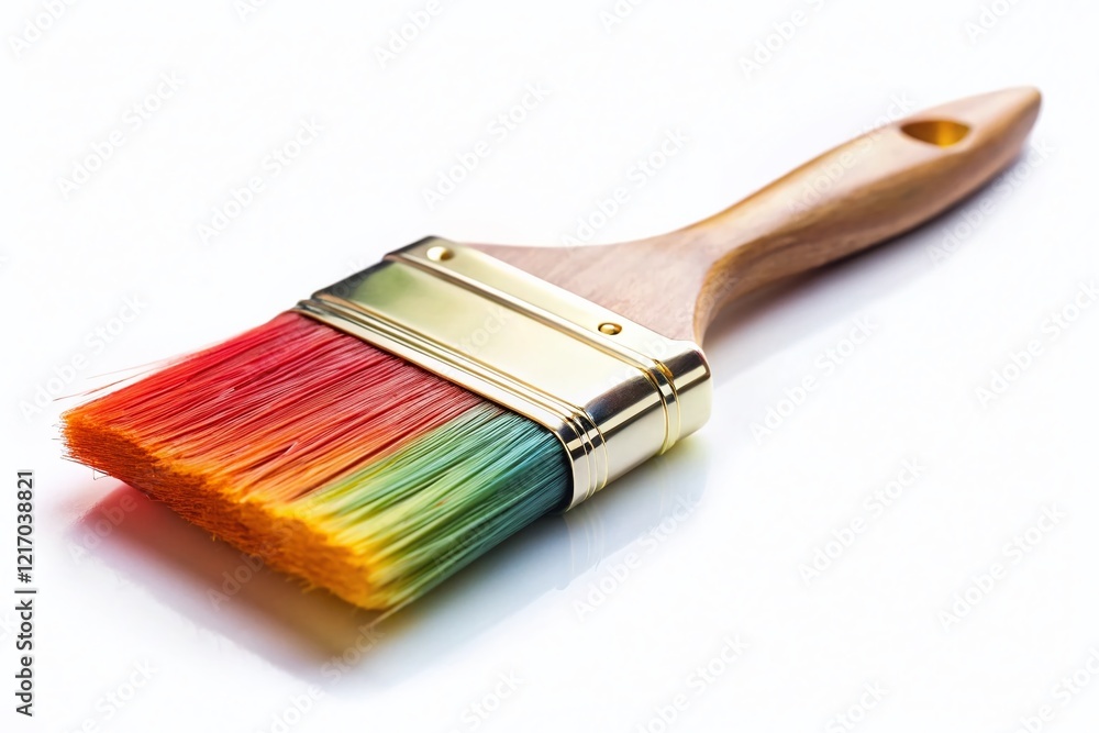 Aufkleber paintbrush png stock photo: high-resolution image of a single paintbrush with copy space for text or