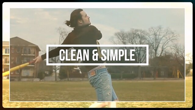 Clean Video Slideshow
