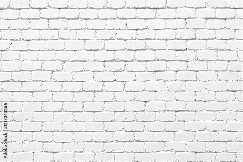 Aufkleber white brick wall background with a textured surface in a clean and minimalistic style.