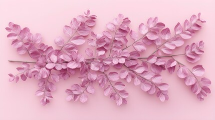Fototapeta premium Gentle Pink Blossom Branches on Soft Pastel Background