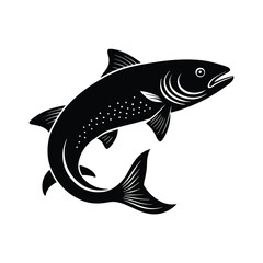 Fototapeta premium illustration and artwork of a fish vector image on white background
