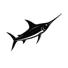 Swordfish vector image illustration and artwork on a white background