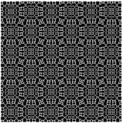 Fototapeta premium Seamless pattern with repeating abstract shapes.Black and white texture.Design element for prints, decoration, cover, textile,wallpaper, background, wrapping paper, clothing, fabric, package, cards.