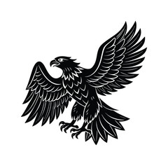 eagle vector image illustration and artwork silhouette on white background