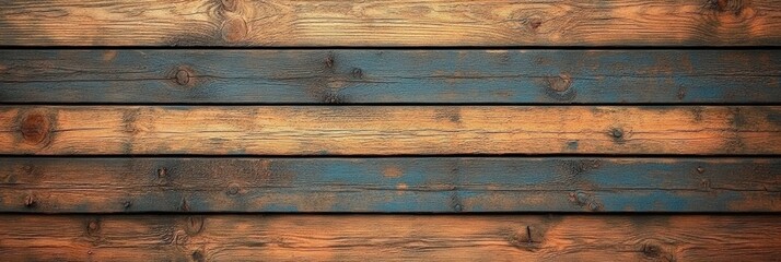 Fototapeta premium Old Rustic Wooden Plank Wall With Natural Wood Texture and Grain For Background, Interior Design, and Art Projects