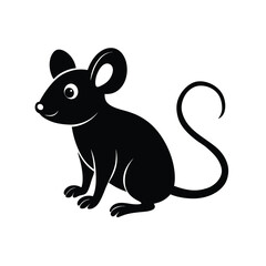 mouse vector image illustration and artwork silhouette