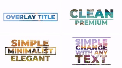 Simple Overlay Titles