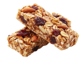Isolated Two Granola Bars