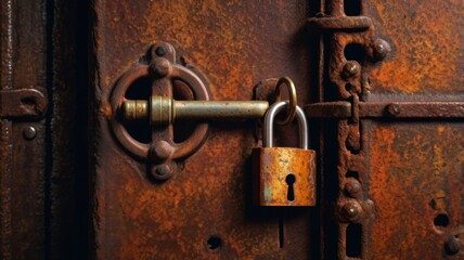 The Intriguing Story Behind an Old, Rusty Padlock: Symbol of Security, History, and Forgotten Secrets on a Weathered