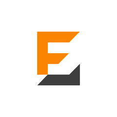 A modern and geometric letter "E" logo design.