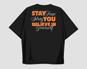 Typography streetwear vector t-shirt design for brand, streetwear clothing design. Minimalist typography, merch design for print. Quotes for apparel design, fashion, clothes. Print on demand