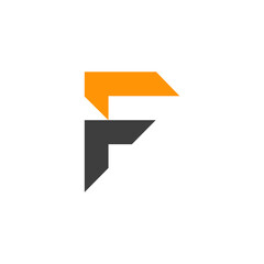 A modern and geometric letter "F" logo design.