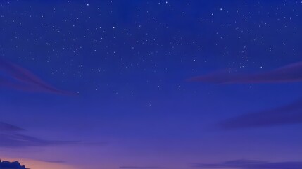 Fototapeta premium Peaceful Blue Night Sky Filled with Stars in High Resolution Quality