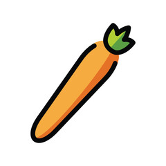 Carrot Emoji Vector Design: Agriculture Farm Product Illustration