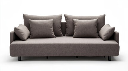 Obraz premium Modern Sofa with Cushions for Stylish Interiors