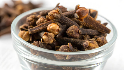 Obraz premium cloves on white background 