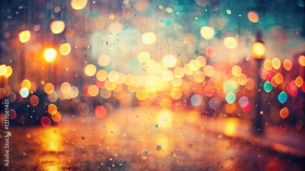 Poster retro abstract background: vintage texture with soft focus and high depth of field
