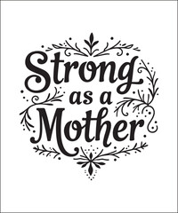 Fototapeta premium Handwritten Script Mom Shirt