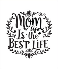 Hand-Lettered Mom T-Shirt Design