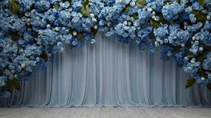 flowers on a wooden background