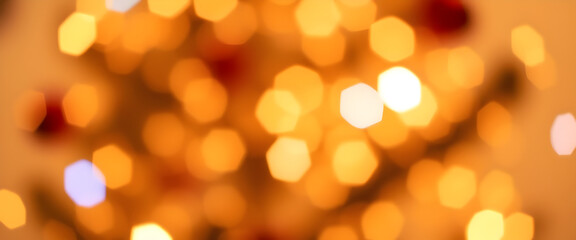 Abstract of christmas and bokeh light with glitter background