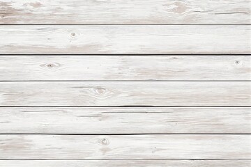 Obraz premium Wooden white planks background texture with rustic light wood grain details.
