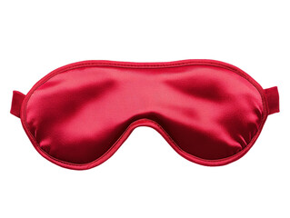 Isolated Red Satin Sleeping Mask