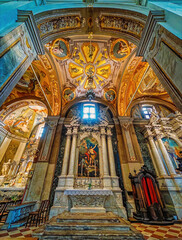 Obraz premium interior of the cathedral, Udine, Friuli Venezia Giulia, Italy, Europe, November 2024