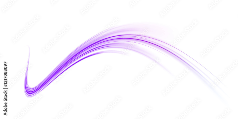 Wall mural png futuristic technological style. png abstract background with speed lines. neon color rays vector
