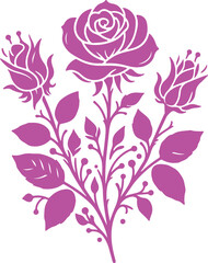 black and white rose