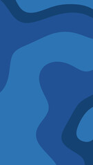 Vertical Abstract blue background with various shades of curved shapes. Perfect for modern design projects, website backgrounds, or social media graphics.