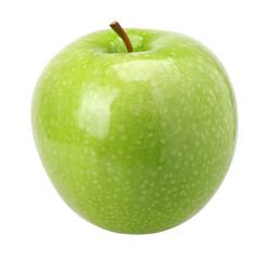 green apple (granny smith apple) isolated, fresh green apple, transparent PNG, PNG format, single