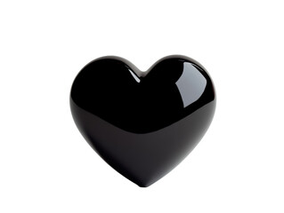 Isolated Black Heart Shape
